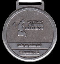 Marathonmedaille Mnster Marathon 2007
