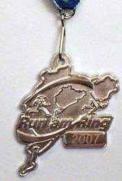 Laufmedaille vom Nrburgringlauf 2007