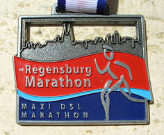 Finishermedaille Regensburg Marathon 2007