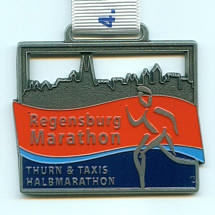 Finishermedaille Regensburg Marathon 2007