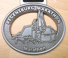 Finishermedaille Regensburg Marathon 2009