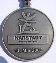 Laufmedaille Ruhr Marathon 2003