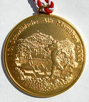 Schwbische Alb Marathonmedaille 