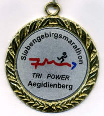 Marathonmedaille Siebengebirgsmarathon