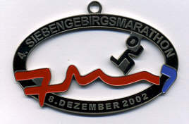 Marathonmedaille Siebengebirgsmarathon