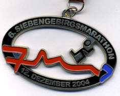 Marathonmedaille Siebengebirgsmarathon