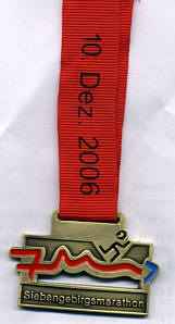 Marathonmedaille Siebengebirgsmarathon