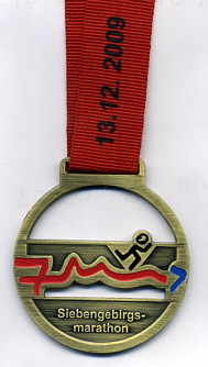 Marathonmedaille Siebengebirgsmarathon