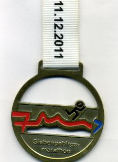 Marathonmedaille Siebengebirgsmarathon
