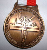 Marathonmedaille Wien 1999