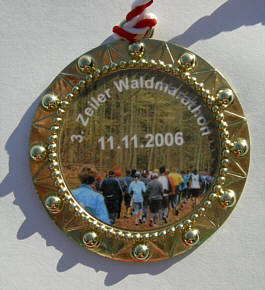 Finishermedaille Zeiler Waldmarathon 2006