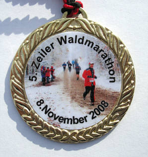 Finishermedaille Zeiler Waldmarathon 2008