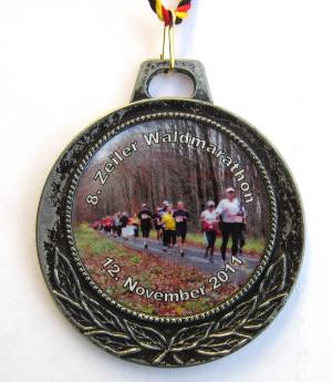 Finishermedaille Zeiler Waldmarathon 2010