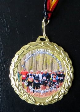 Finishermedaille Zeiler Waldmarathon