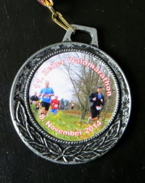 Finishermedaille Zeiler Waldmarathon