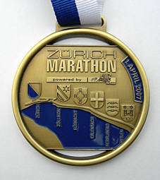 Marathonmedaille Zürich Marathon 2007