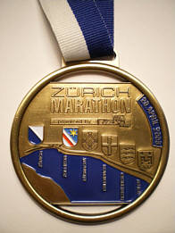 Marathonmedaille Zrich Marathon 2008