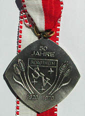 Laufmedaille Bergtheim bei Wrzburg