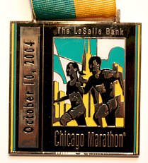 Marathonmedaille Chicago Marathon 2004