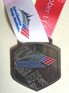 Marathonmedaille Chicago Marathon 2009