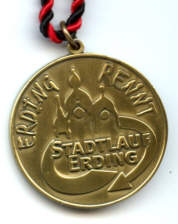 Laufmedaille Erdinger Stadtlauf