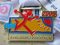Marathonmedaille Freiburg 2005