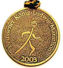 Marathonmedaille Fssen Marathon 2003