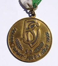 Laufmedaille Kln 1972