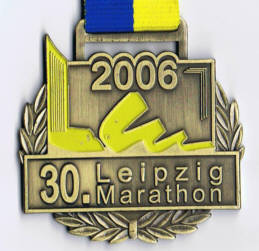 Laufmedaille vom Leipzig Marathon 2006