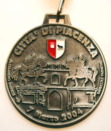 Marathonmedaille Piacenza Marathon 2004