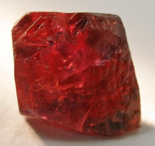 A ruby crystal from Dodoma Region, Tanzania