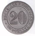 Deutsches Kaiserreich 20 Pfennig 1890