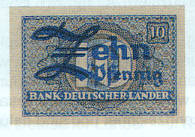 10 Pfennig Banknote 1948