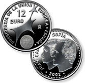12 Euro Mnze Spanien 2002