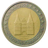 BRD 2 Euro - Sonderprgung 2006 - Holstentor