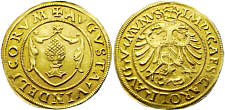 Augsburg-Stadt Goldgulden, Karl V. 1517 - 58