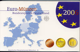 EURO-Kursmünzensatz der BRD 2006