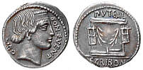 Denar R�mische Republik, L. Scriborius Libo 62 v. Chr.