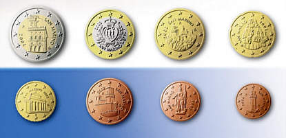 EURO-Münzen San Marino