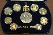 Vatikan Kursmünzensatz 2002
