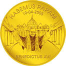 Liberia 25 Dollar aus Gold mit Papst Benedikt XVI.