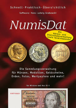 NumisDat – Die Sammlungsverwaltung für Münzen, Medaillen,