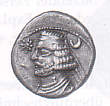 Parthische Mnze mit Orodes II., 57 - 38 v. Chr