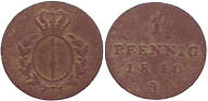 Preuischer Pfennig von 1810