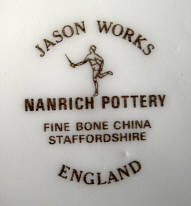 Porzellan von Nanrich Pottery, Staffordshire