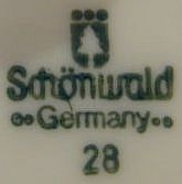 Porzellan von Porzellanfabrik Schnwald, Niederlassung der Hutschenreuther AG