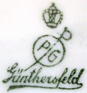 Porzellan von Porzellanfabrik Gnthersfeld