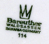 Porzellan von Porzellanfabrik Waldsassen Bareuther & Co.