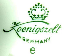 Porzellan von A.-G. Porzellanfabrik Knigszelt