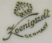 Porzellan von A.-G. Porzellanfabrik Knigszelt